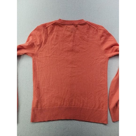 Banana Republic Todd & Duncan Women's S Orange Cashmere Knit Cardigan Sweater - Picture 7 of 7